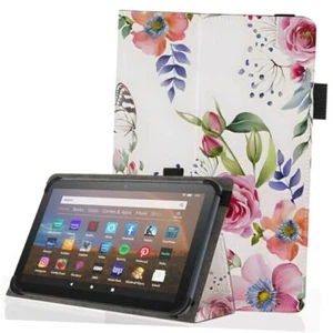Universal 10 10.1 Inch Android Tablet Case,Slim Folding Stand Cover Flower 06 - Picture 1 of 8