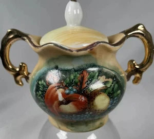 Personal Size Small Sugar Bowl Small Enesco With Lid Japan - Picture 1 of 12