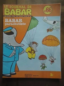 Die Zeitung Von Babar Nr. 66 1974 Laurent De Brunhoff Fallschirm Fallschirmjäger - Picture 1 of 1