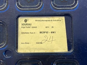 BC2P12-6N1, SOURIAU, RECEPTACLE, SOLDER CUP, PANEL MOUNT, 6 PIN - Picture 1 of 6