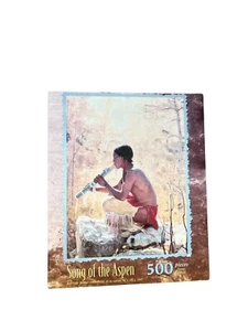 Vtg NIP Song of the Aspen 500 Pcs Puzzle 18"x 24” AAIP Indigenous American - Picture 1 of 5
