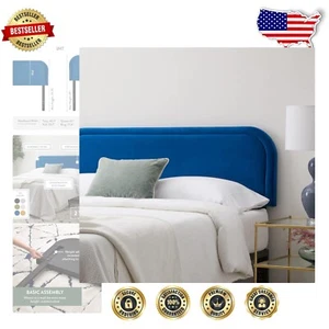 Miller Performance Velvet Headboard for King Beds - Stylish & Easy Assembly - Picture 1 of 11