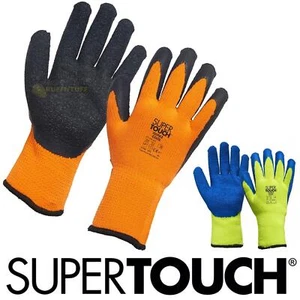 Thermal Insulated Winter Work Topaz Gloves Latex Coated Cold Safety Freezer - Picture 1 of 8