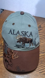GORRA VINTAGE DE CUERO DE ALCE ALASKA - Imagen 1 de 12