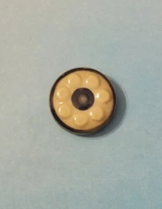 Antique Vintage Tight Top Celluloid Button Flower - Picture 1 of 3