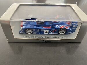 spark 1:43 Audi R8 oreca PlayStation Le Mans test 2005 Gran turismo