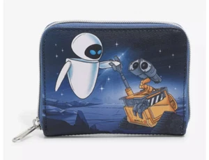 Loungefly Disney Pixar Wall-E Wallet Night Sky Wall-E And Eve Zip Around - Picture 1 of 4