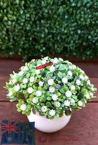 2 x Artificial Flower Plants Potted Home Garden Outdoor Decor With Pot AU STOCK - Picture 1 of 2