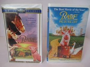 Babe and Babe Pig in the City Classic VHS Movies - Universal Rare Good Condition - Imagen 1 de 10