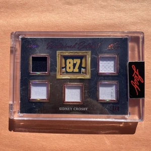 2022 Leaf Art Of Hockey Enshrined Exhibit #EE-19 Sidney Crosby Relic /8 Red - Picture 1 of 4
