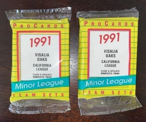 1991 VISALIA OAKS PROCARDS MINOR LEAGUE BASEBALL TEAM SET MINNESOTA TWINS SEALED - Picture 1 of 1