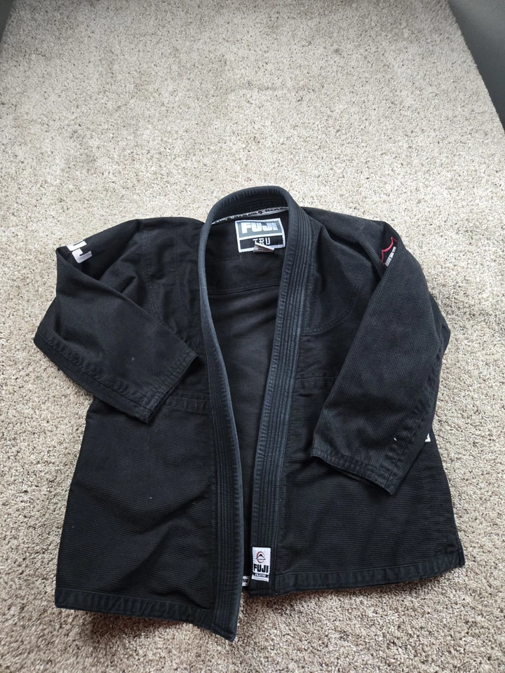 Fuji BJJ Gi Jacket Adults A1H Black Kimono Brazilian Jiu-Jitsu Cotton Blend - Image 1 of 4