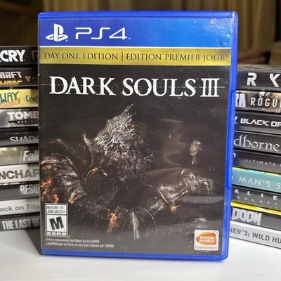 Dark Souls III: Day 1 Edition - PlayStation 4 Includes Case No Insert , Working - Image 1 of 4
