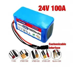 Batería Li-Lon 24V 7S3P 100Ah con 20A BMS para Scooter Silla de Ruedas Eléctrica - Imagen 1 de 13