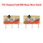 2Pcs Gold Mouse Micro Switch 80m 80 Millions Click TTC Gold Micro Button