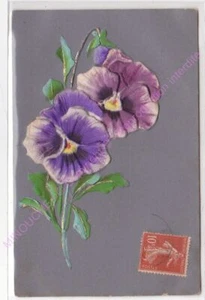 Cpa Gaufree Embossed Pensieri Viola - Picture 1 of 2