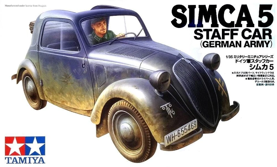 TAMIYA TY35321 SIMCA 5 GERMAN STAFF CAR (FIAT TOPOLINO) SCALA 1:35 - Immagine 1 di 1