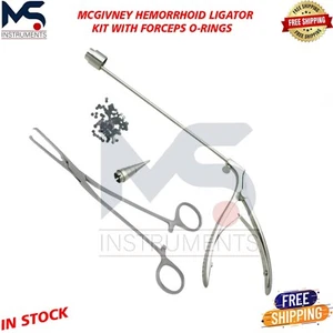 McGivney Hemorrhoid Ligator Kit with Forceps O-Rings - Picture 1 of 3