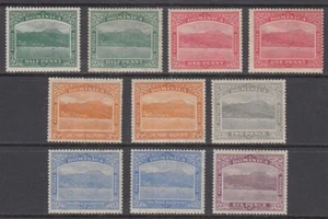DOMINICA 1921/22 WMK MULT SCRIPT CA GROUP (x10) MINT (ID:779/D65505) - Picture 1 of 1