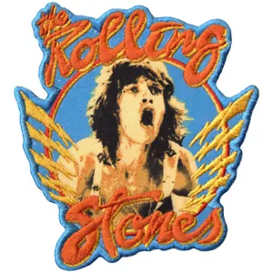 ROLLING STONES - LOGO MICK Y NARANJA - PARCHE TEJIDO - NUEVO - MÚSICA RSPAT28 - Imagen 1 de 1