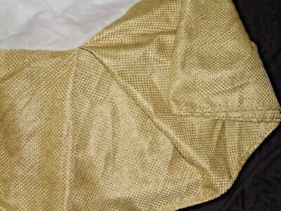 FALDA CAMA CROSCILL NORMANDÍA ESTILO YUTE ORO TEJIDO PAJA (1) KING 15" SPLIT Foto 1 de 4