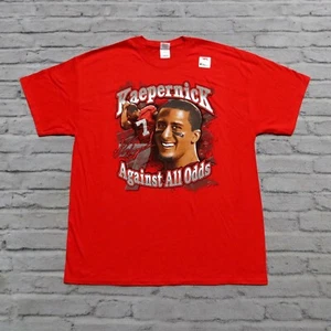 San Francisco 49ers Colin Kaepernick Shirt Size XL Niners Vtg Against All Odds - Picture 1 of 11