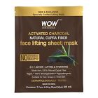 Wow Skin Science Activated Charcoal Natural Cupra Fiber Face Lifting Shee - 25Ml