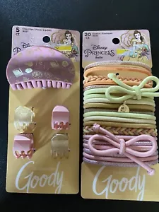 2 Packs Girls Hair Accessories- Disney Princess Belle Back To School Great Deal - Picture 1 of 3