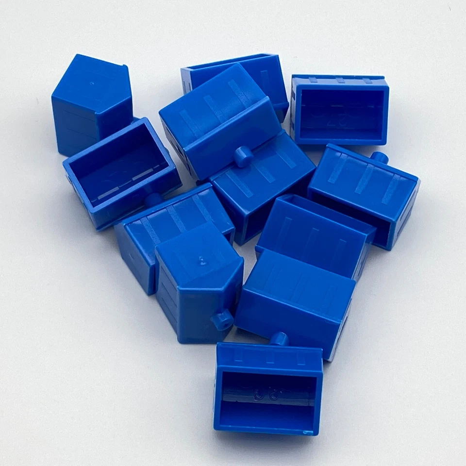 Monopoly Junior 12 Blue Ticket Booths 1999 Replacement Pieces Parts Hotels - Image 1 of 1