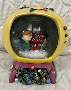 Peanuts Westland 8188 Charlie Brown & Snoopy TV Natale Globo di neve - Foto 1 di 4
