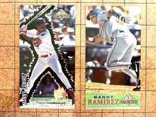 1994 Fleer Extra Bases 66 Manny Ramirez Clevland Indians Gaurdians 16 Rookie