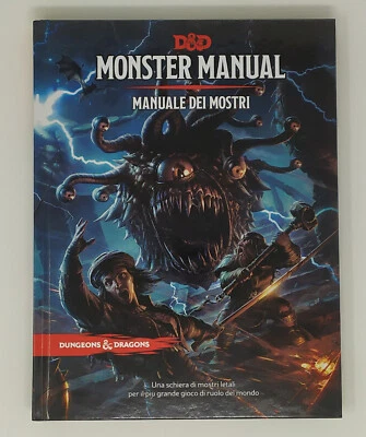 WIZARDS OF THE COAST - D&D 5A ED. ITA - MANUALE DEI MOSTRI - monster manual - Immagine 1 di 3