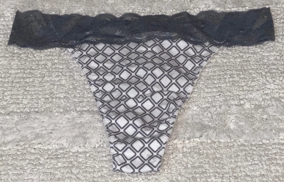 COSABELLA Hannah Cintura de Encaje Gris Blanco Algodón Tanga Panty Mujer S/M M/L L/XL Foto 1 de 4