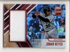 JOMAR REYES 2017 ELITE EXTRA EDITION RED ROOKIE USED WORN JERSEY #05/49 AK2685 - Picture 1 of 1