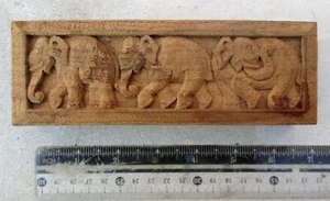 NiCe! Lisu Hill Tribe Teak Opium Scale Elephant Design & 6 Elephant Weights - Picture 1 of 4