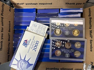 HUGE 36 Set Lot 2000-S 10 Coin Proof Sets ORIGINAL First Year Statehood - Picture 1 of 1
