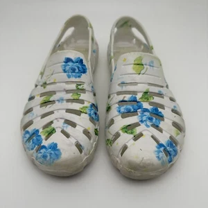 Shoes Flower Women's  Driver Slip On Water Shoes  Blue/Aqua Size US 8- Used… - Picture 1 of 24