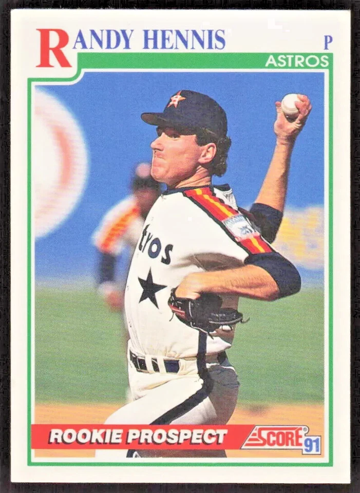 1991 Score   Rookie Prospect  #752  Randy Hennis   P   Houston Astros  FREE ship - Image 1 of 1