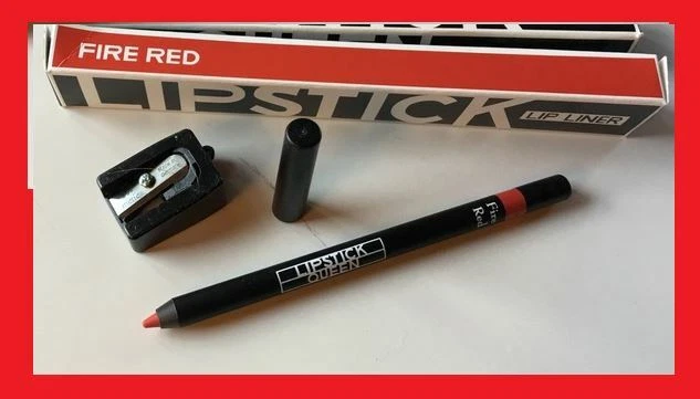 Lipstick Queen LIP LINER Pencil Long Lasting FIRE RED Bright Red .04 oz NEW BOX! - Image 1 of 1