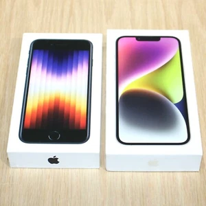 Zestaw 2 pustych pustych pudełek Apple 2 różne etui na iPhone'a - Zdjęcie 1 z 2