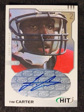 2002 Sage Hit Tim Carter Rookie RC Auto Autograph Silver Card