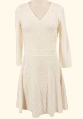 Vestido suéter natural extra grande para mujer Andrew Marc nuevo con etiquetas Foto 1 de 4