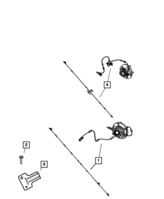 Componentes de freno de suspensión delantera de neón CHRYSLER OEM 01-10-Sensor ABS 5273333AF Foto 1 de 4