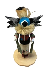 Miniature 4.0” Crow mother Kachina Doll signed R. Grey - Picture 1 of 4