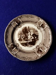 Reproduction Staffordshire Plates, 7 3/4 inches across. - Picture 1 of 2