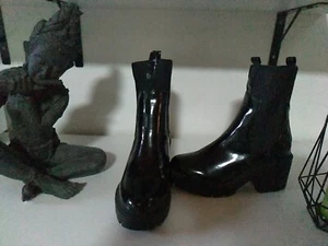 River Island Lackleder Boots Stiefeletten Größe 39 - Bild 1 von 9