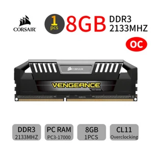 Corsair Vengeance Pro 8GB DDR3 OC 2133MHz PC3-17000 Desktop PC Memory RAM Silver - Picture 1 of 5