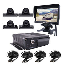 1080P AHD 512GB Truck DVR MDVR Video Record CCTV Real-time Camera 7" Monitor