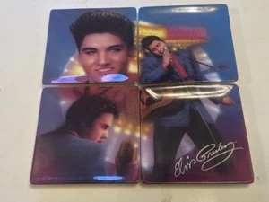 V.RARE: Elvis 'Pure Platinum Mural' Plates Collection BRADFORD EXCHANGE *AS NEW* - Picture 1 of 6