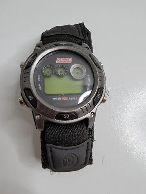 Reloj Pulsera Coleman 50mm Resistente al Agua Modelo 40-545 Necesita Batería Foto 1 de 4